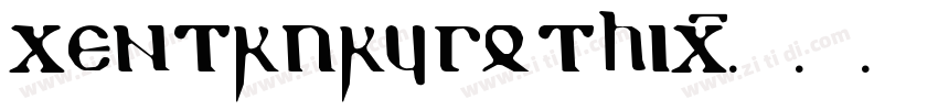 centrury gothic字体转换
